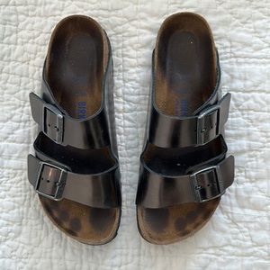 Birkenstock Pewter Arizona Sandal